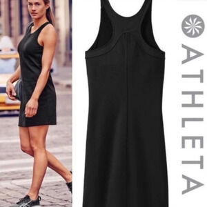 Athleta whirlwind black racerback dress